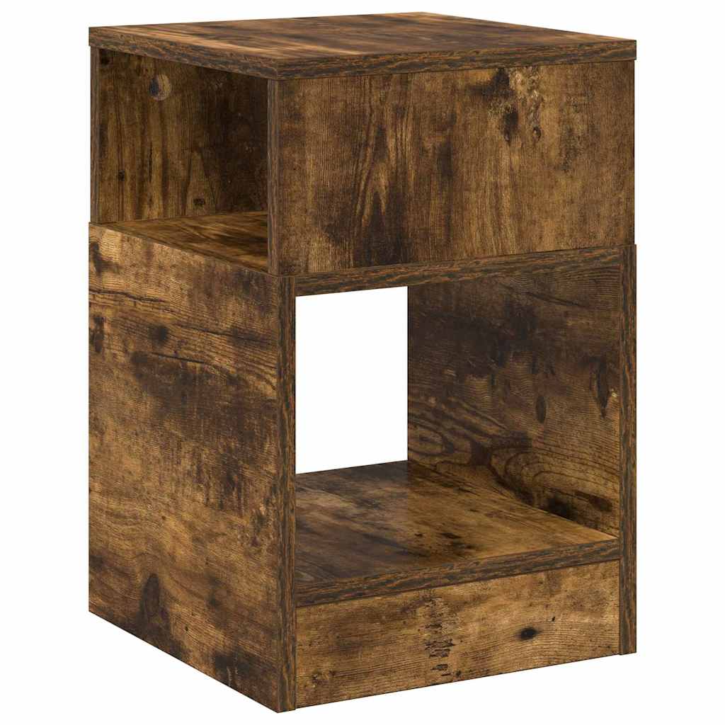 Tavolino Rovere fumé 30,5 x 30 x 45 cm Legno multistrato | homemem39