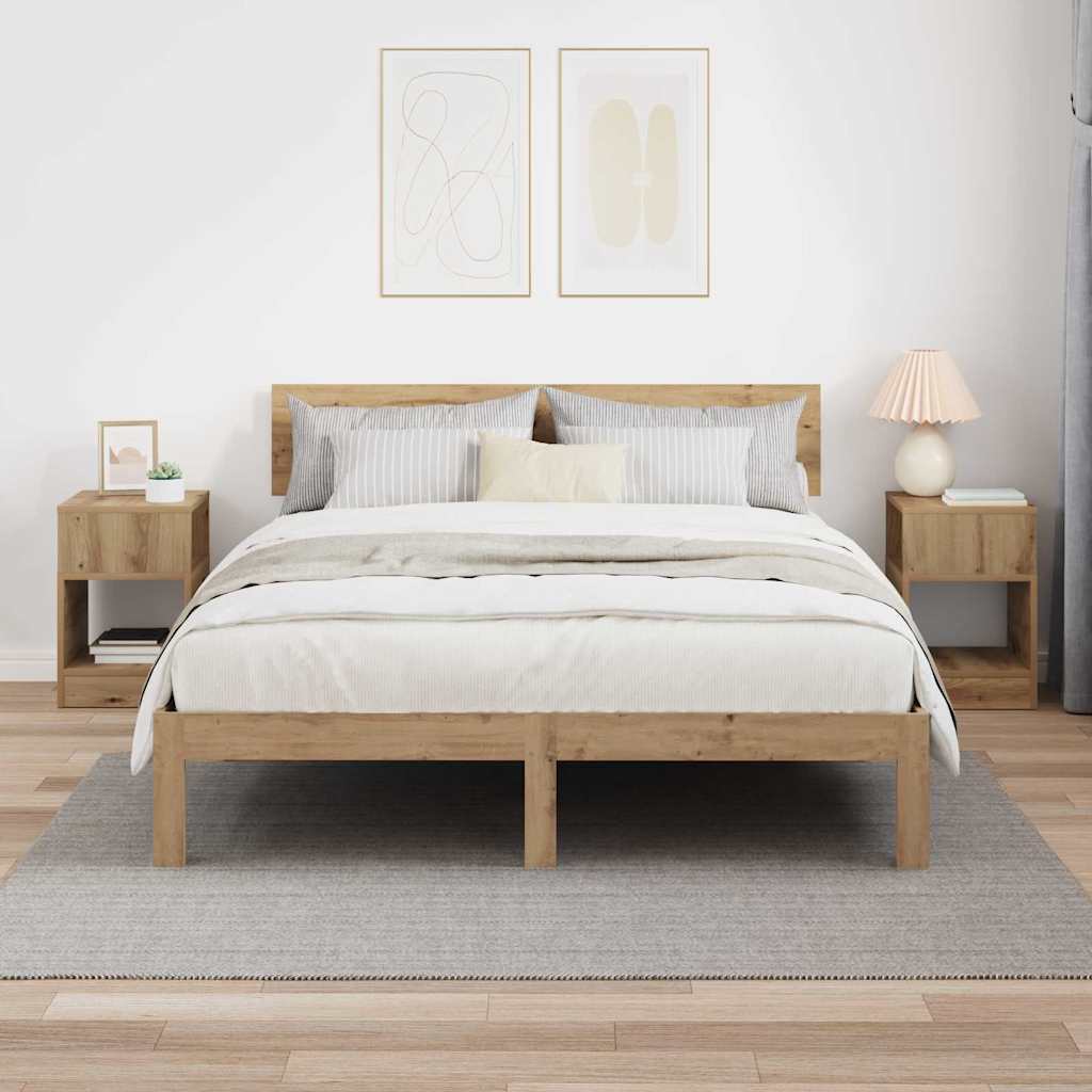 Tavolino 2 pz Rovere artigianale 30,5 x 30 x 45 cm | homemem39