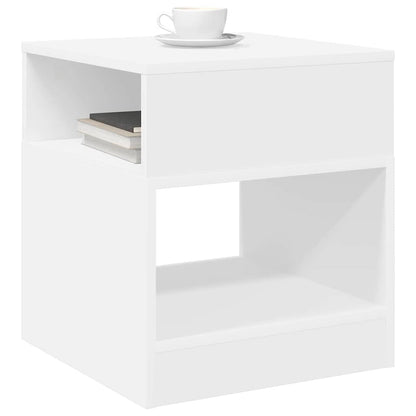 Tavolino 2 pcs Bianco 40,5 x 40 x 45 cm Legno multistrato | homemem39