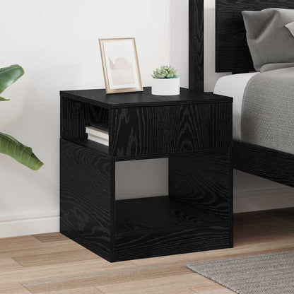 Tavolino Rovere Nero 40,5 x 40 x 45 cm Legno multistrato | homemem39
