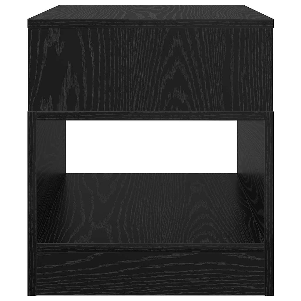 Tavolino Rovere Nero 40,5 x 40 x 45 cm Legno multistrato | homemem39
