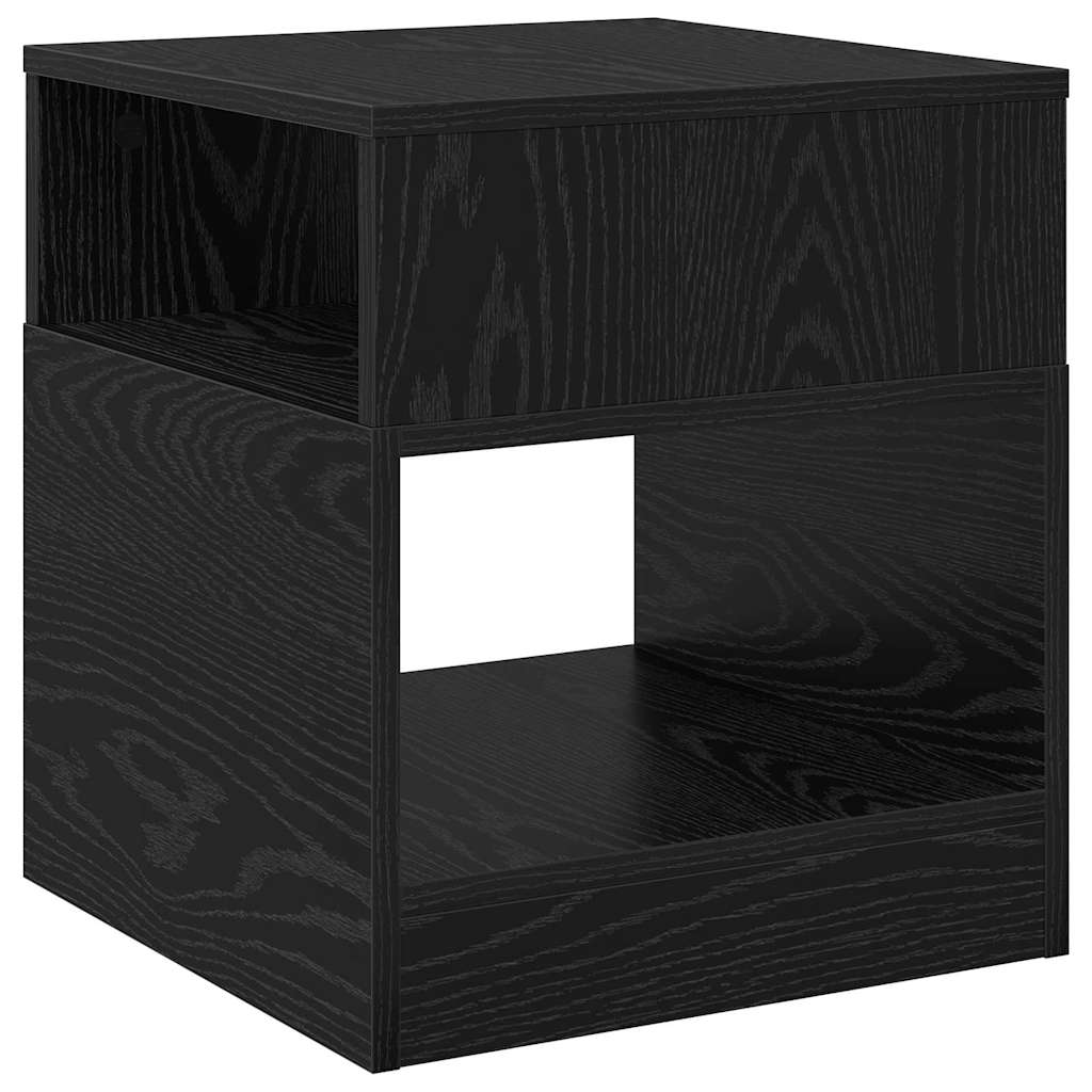 Tavolino 2 pcs Rovere Nero 40,5 x 40 x 45 cm Legno multistrato | homemem39