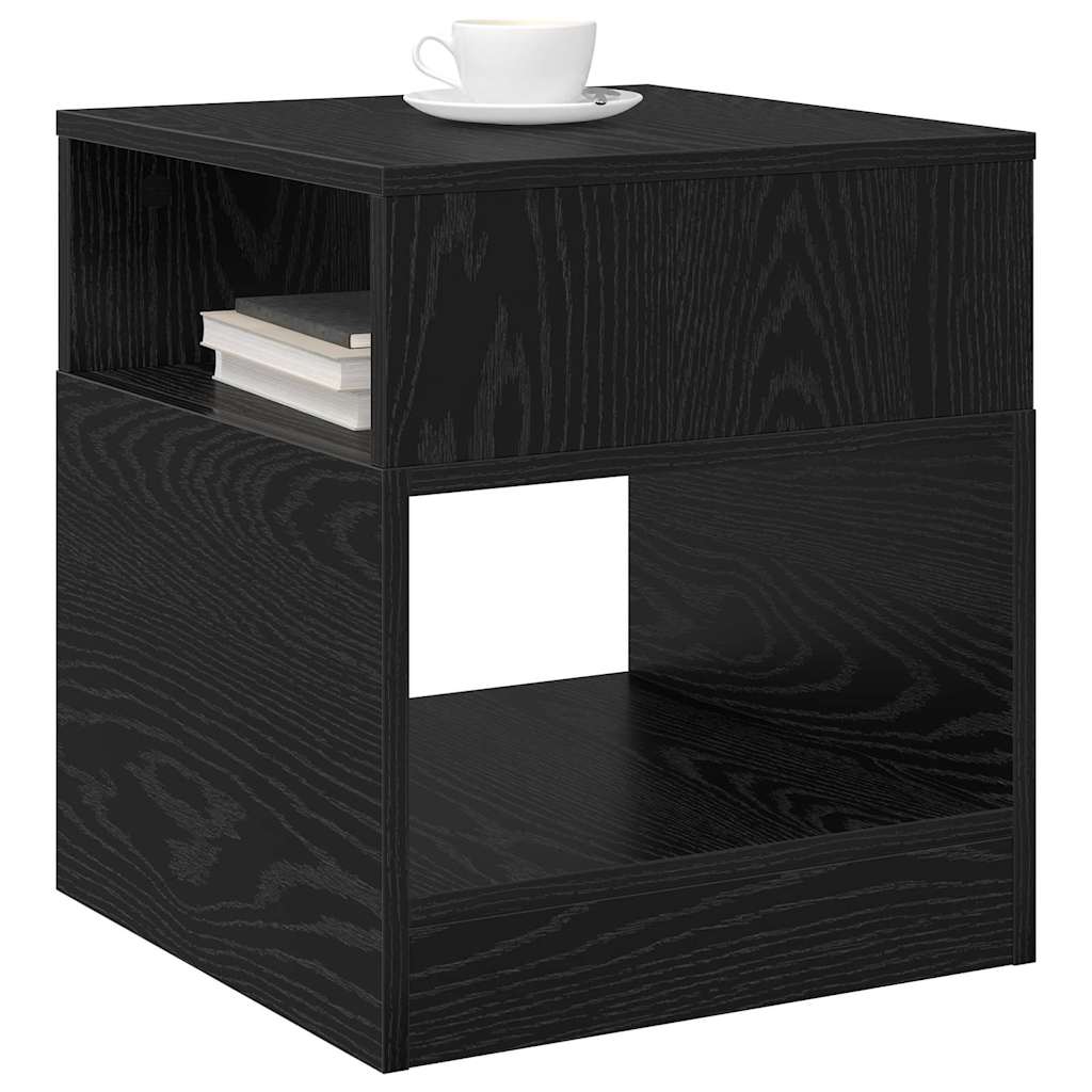 Tavolino 2 pcs Rovere Nero 40,5 x 40 x 45 cm Legno multistrato | homemem39