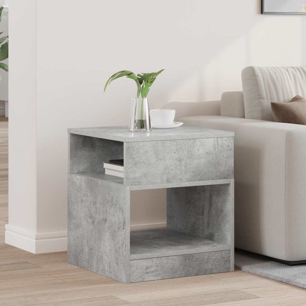 Tavolino Grigio cemento 40,5 x 40 x 45 cm Legno multistrato | homemem39