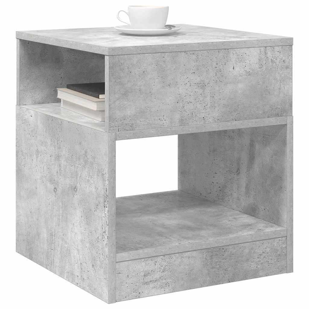 Tavolino Grigio cemento 40,5 x 40 x 45 cm Legno multistrato | homemem39