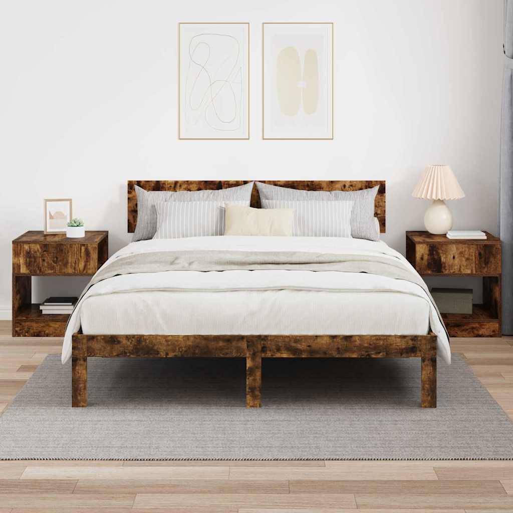 Tavolino 2 pcs Rovere fumé 40,5 x 40 x 45 cm Legno multistrato | homemem39