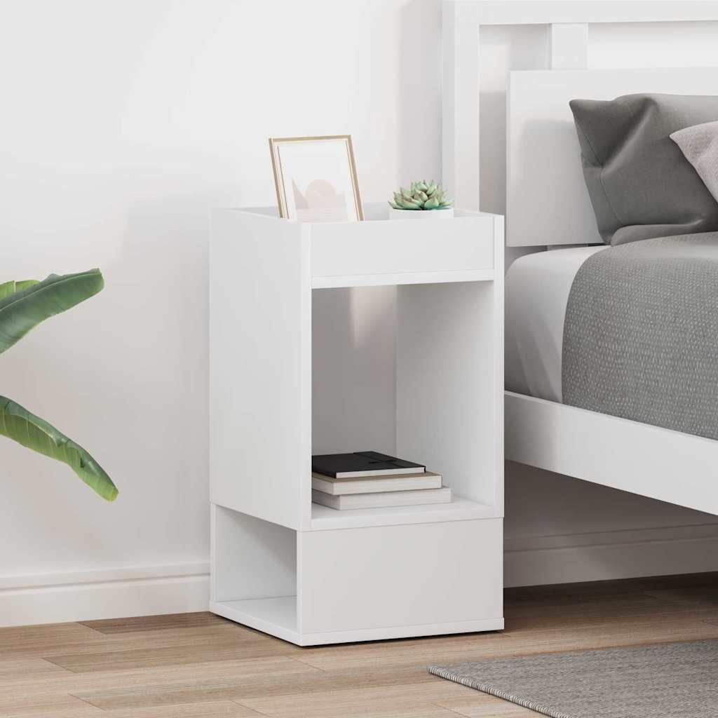 Tavolino 2 pcs Bianco 30 x 30 x 56 cm Legno multistrato | homemem39