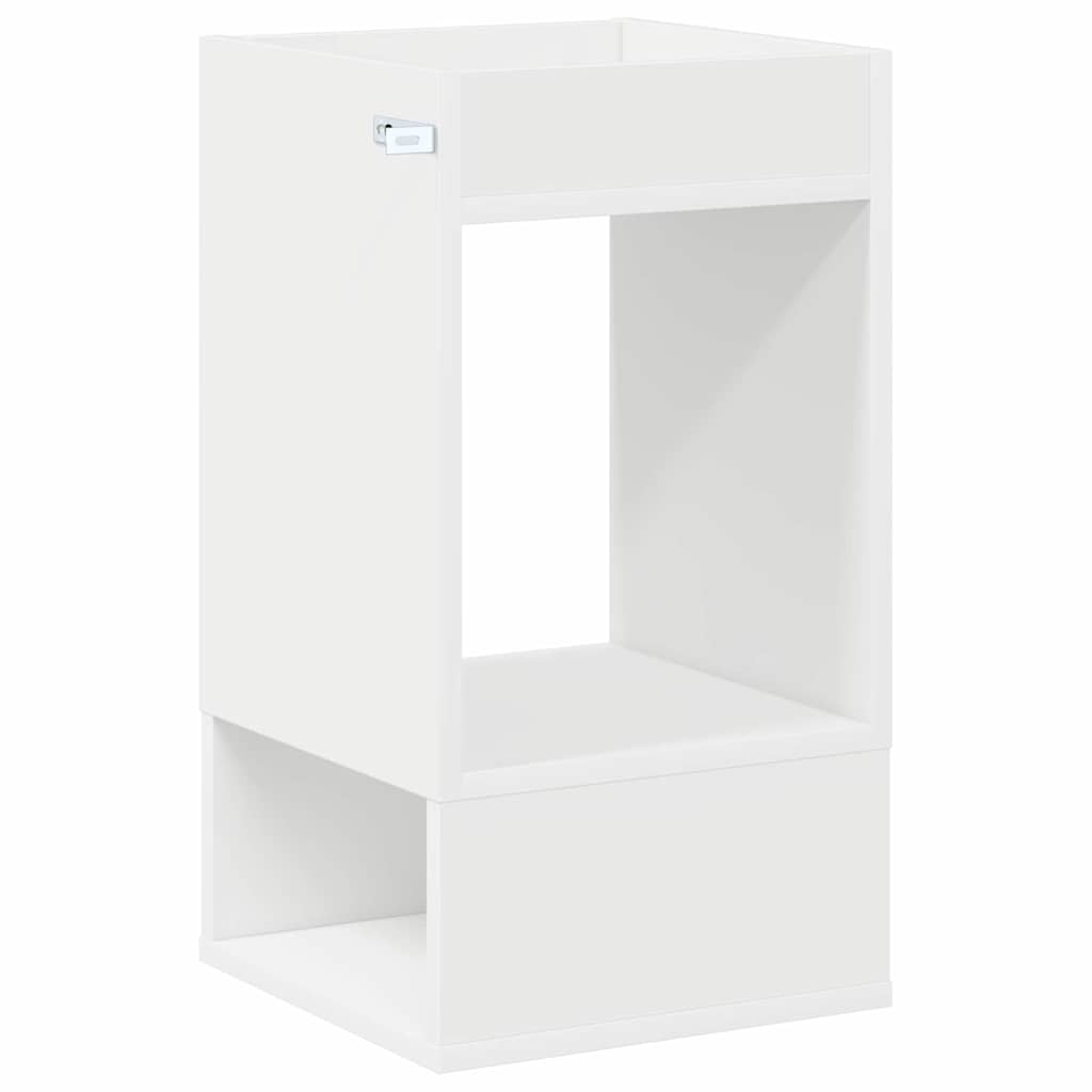 Tavolino 2 pcs Bianco 30 x 30 x 56 cm Legno multistrato | homemem39