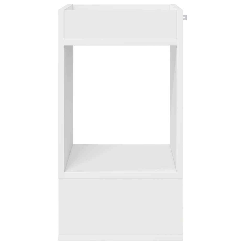 Tavolino 2 pcs Bianco 30 x 30 x 56 cm Legno multistrato | homemem39