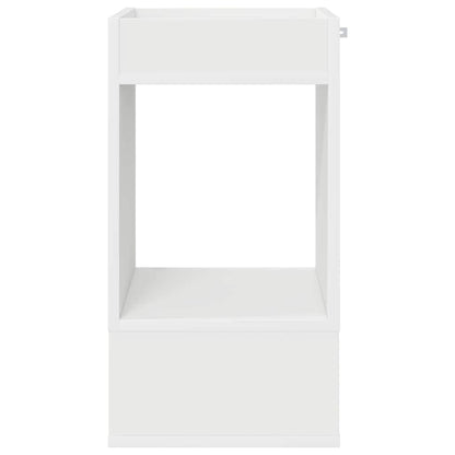 Tavolino 2 pcs Bianco 30 x 30 x 56 cm Legno multistrato | homemem39