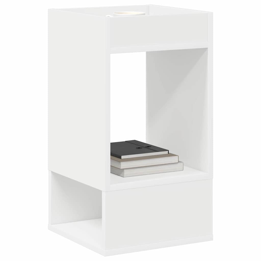 Tavolino 2 pcs Bianco 30 x 30 x 56 cm Legno multistrato | homemem39