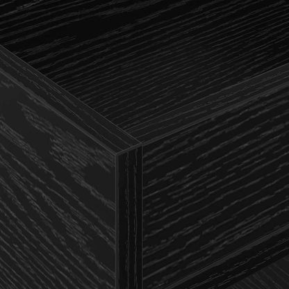 Tavolino Rovere Nero 30 x 30 x 56 cm Legno multistrato