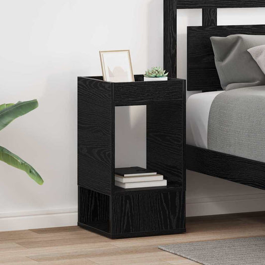 Tavolino 2 pcs Rovere Nero 30 x 30 x 56 cm Legno multistrato | homemem39