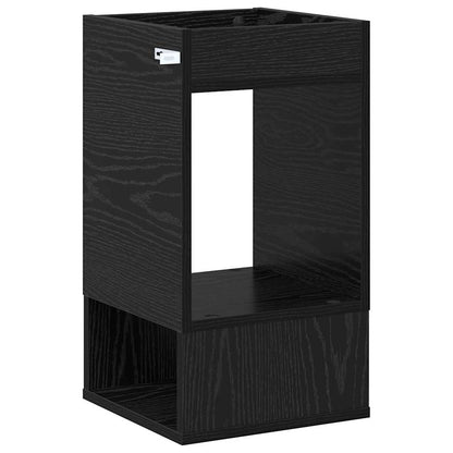 Tavolino 2 pcs Rovere Nero 30 x 30 x 56 cm Legno multistrato | homemem39
