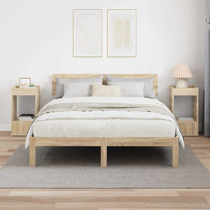 Tavolino 2 pcs Rovere Sonoma 30 x 30 x 56 cm Legno multistrato