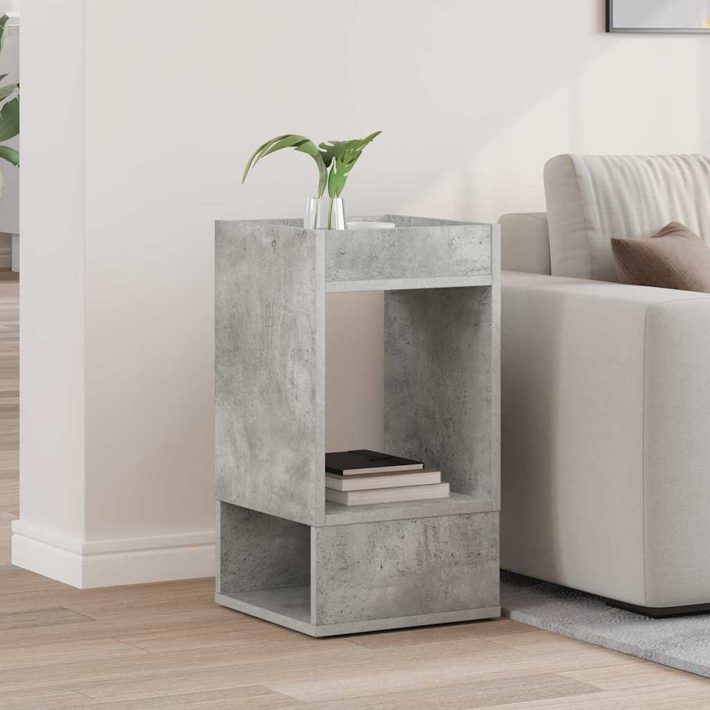 Tavolino Grigio cemento 30 x 30 x 56 cm Legno multistrato | homemem39