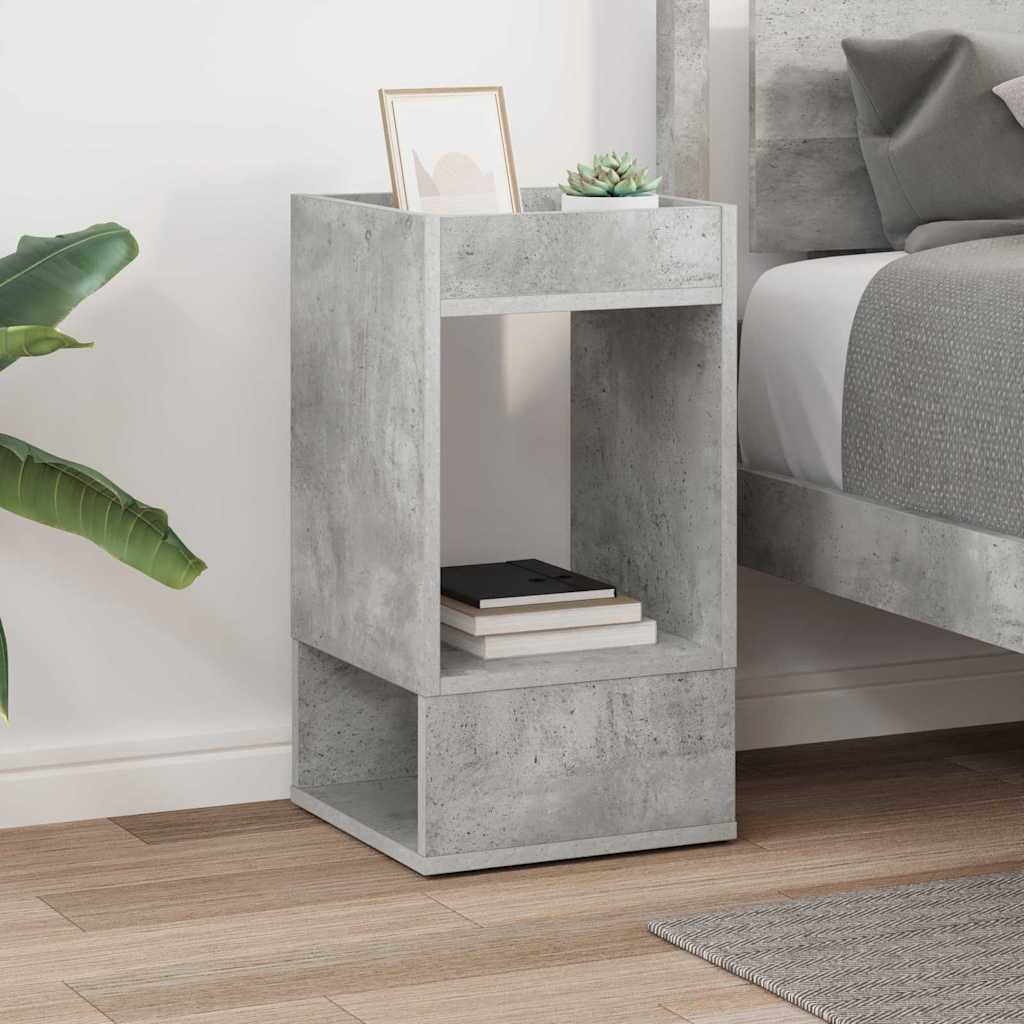 Tavolino Grigio cemento 30 x 30 x 56 cm Legno multistrato | homemem39