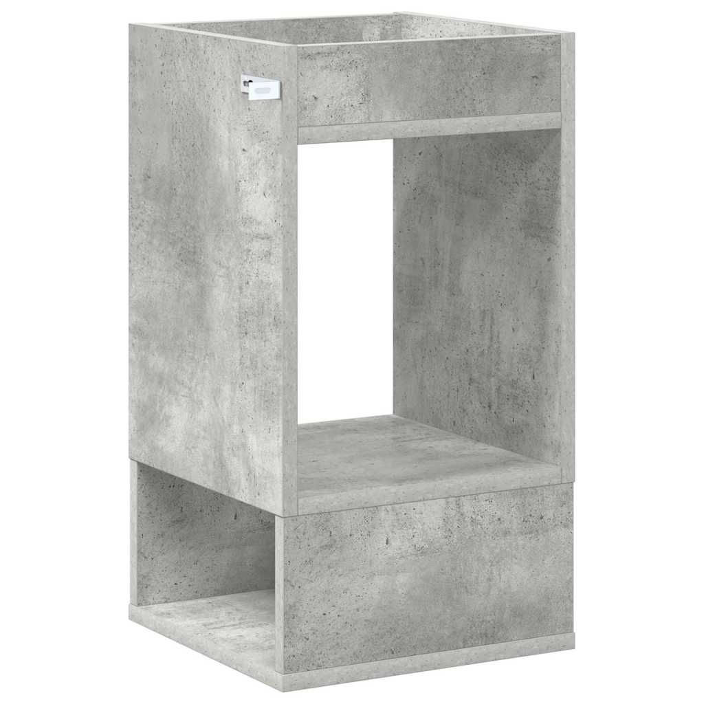 Tavolino Grigio cemento 30 x 30 x 56 cm Legno multistrato | homemem39