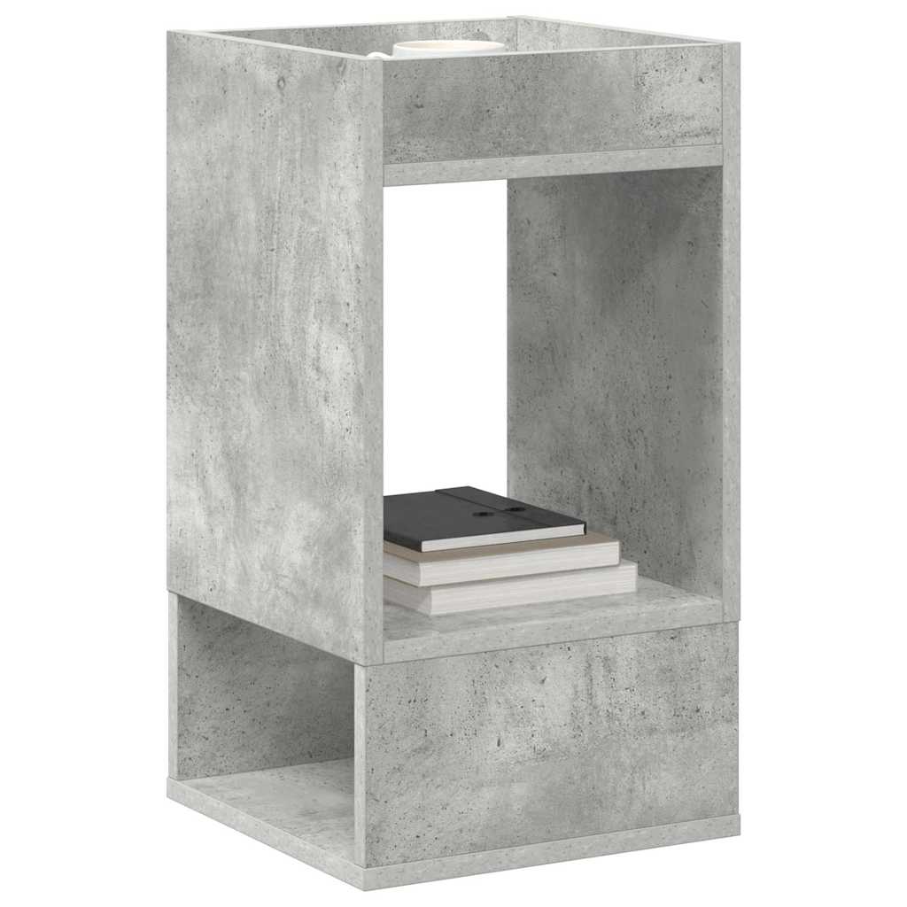 Tavolino Grigio cemento 30 x 30 x 56 cm Legno multistrato | homemem39