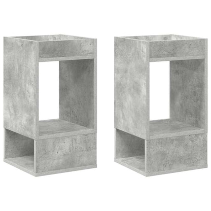 Tavolino 2 pcs Grigio cemento 30 x 30 x 56 cm Legno multistrato | homemem39