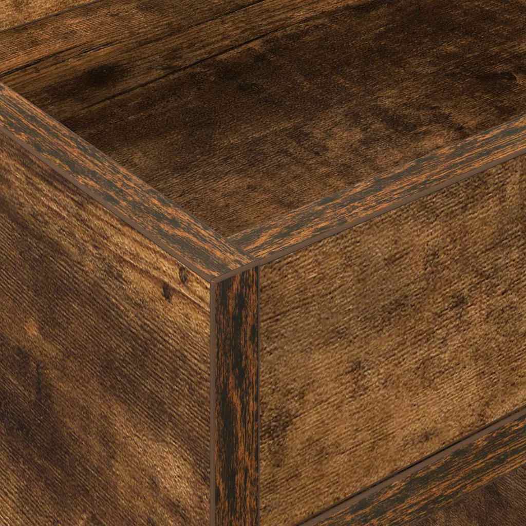 Tavolino 2 pcs Rovere fumé 30 x 30 x 56 cm Legno multistrato | homemem39