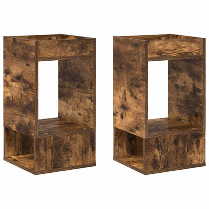 Tavolino 2 pcs Rovere fumé 30 x 30 x 56 cm Legno multistrato | homemem39
