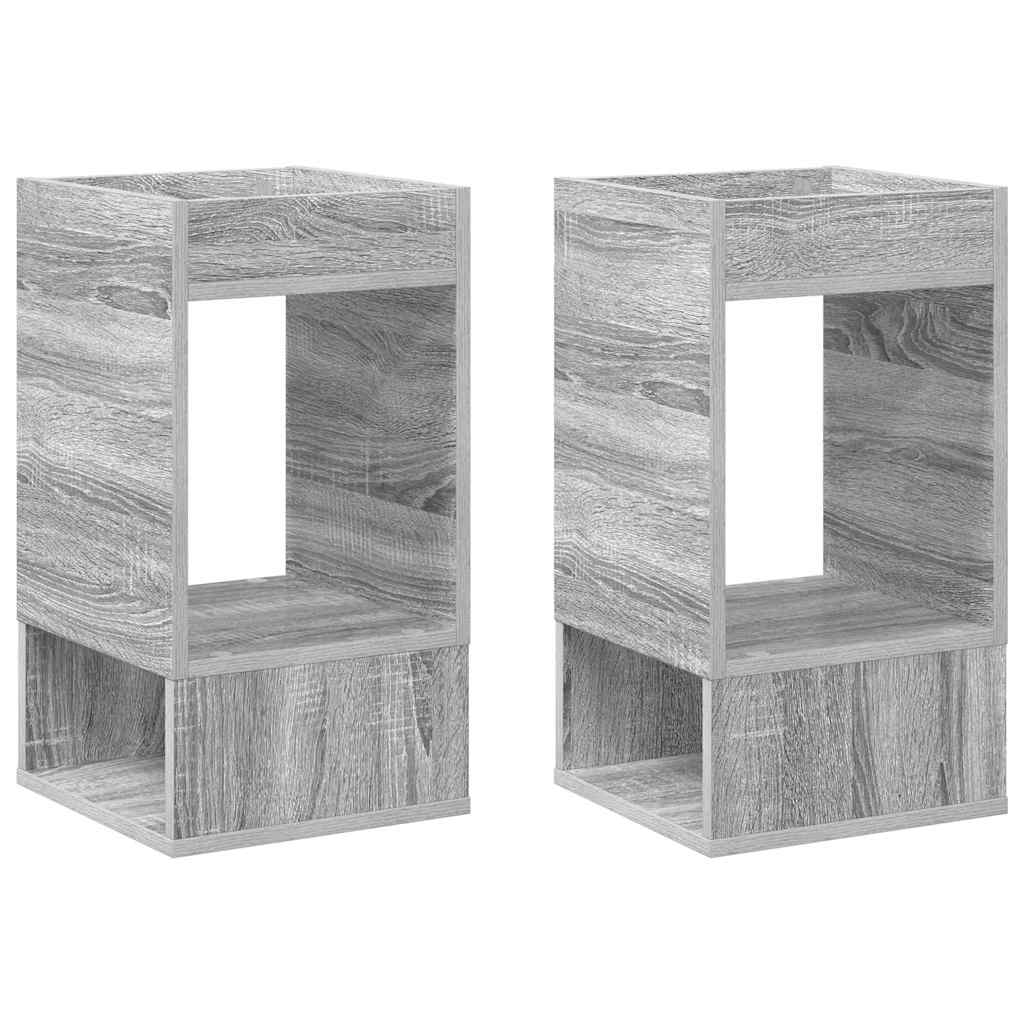 Tavolino 2 pcs Grigio Sonoma 30 x 30 x 56 cm Legno multistrato | homemem39
