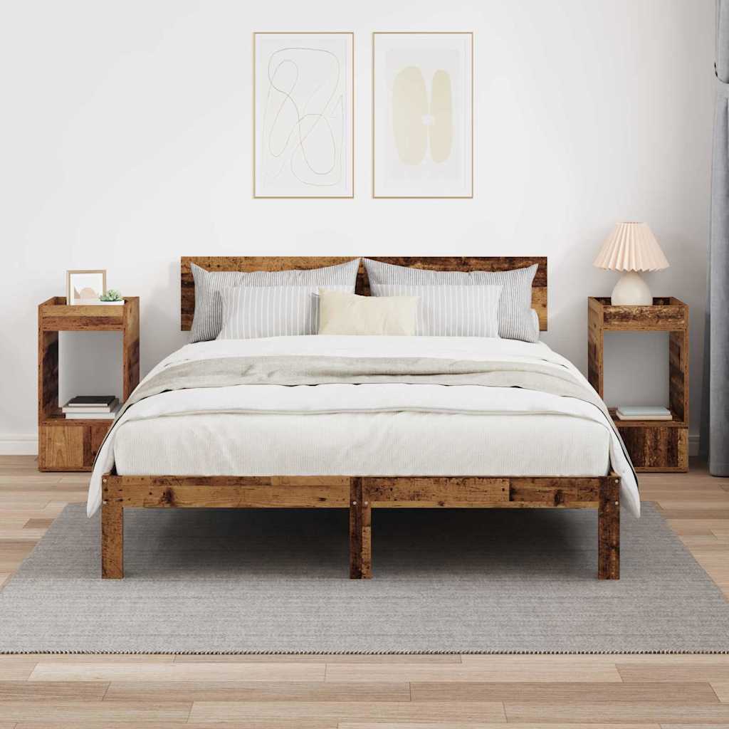Tavolino 2 pcs Legno vecchio 30 x 30 x 56 cm Legno multistrato | homemem39