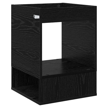 Tavolino Rovere Nero 40 x 40 x 56 cm Legno multistrato | homemem39