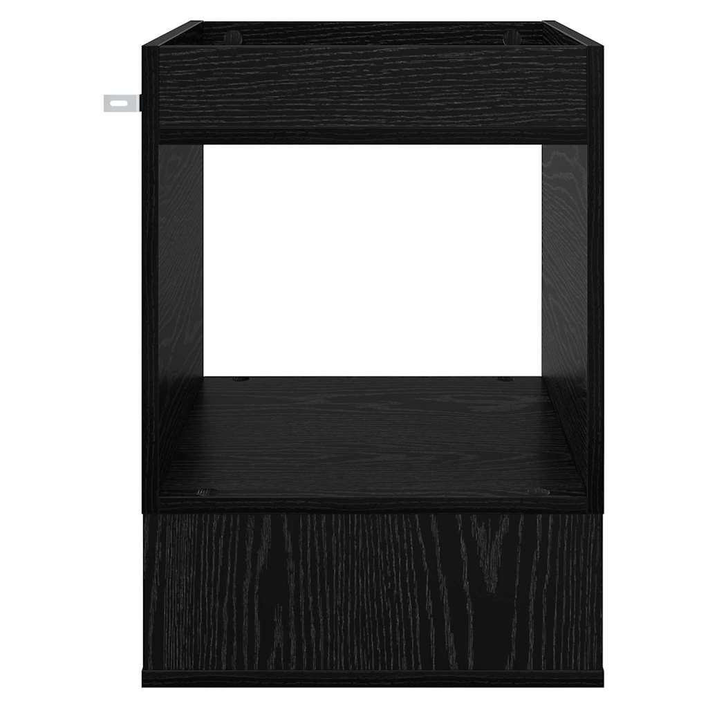 Tavolino 2 pcs Rovere Nero 40 x 40 x 56 cm Legno multistrato | homemem39