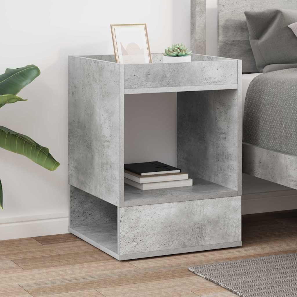 Tavolino Grigio cemento 40 x 40 x 56 cm Legno multistrato | homemem39