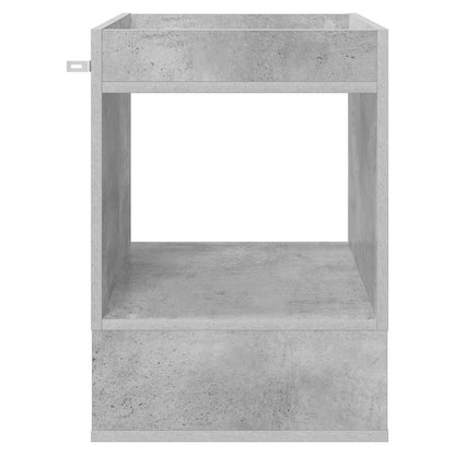 Tavolino Grigio cemento 40 x 40 x 56 cm Legno multistrato | homemem39