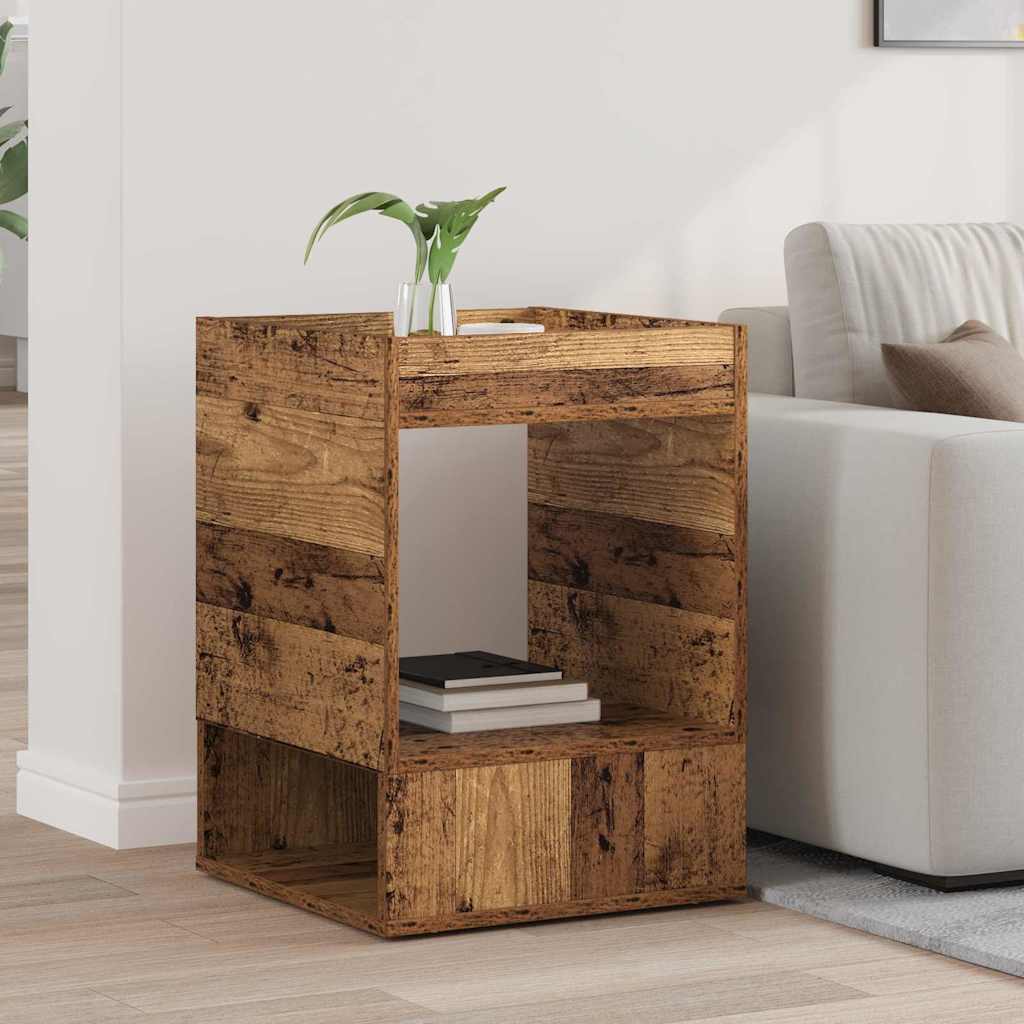 Tavolino Legno vecchio 40 x 40 x 56 cm Legno multistrato | homemem39