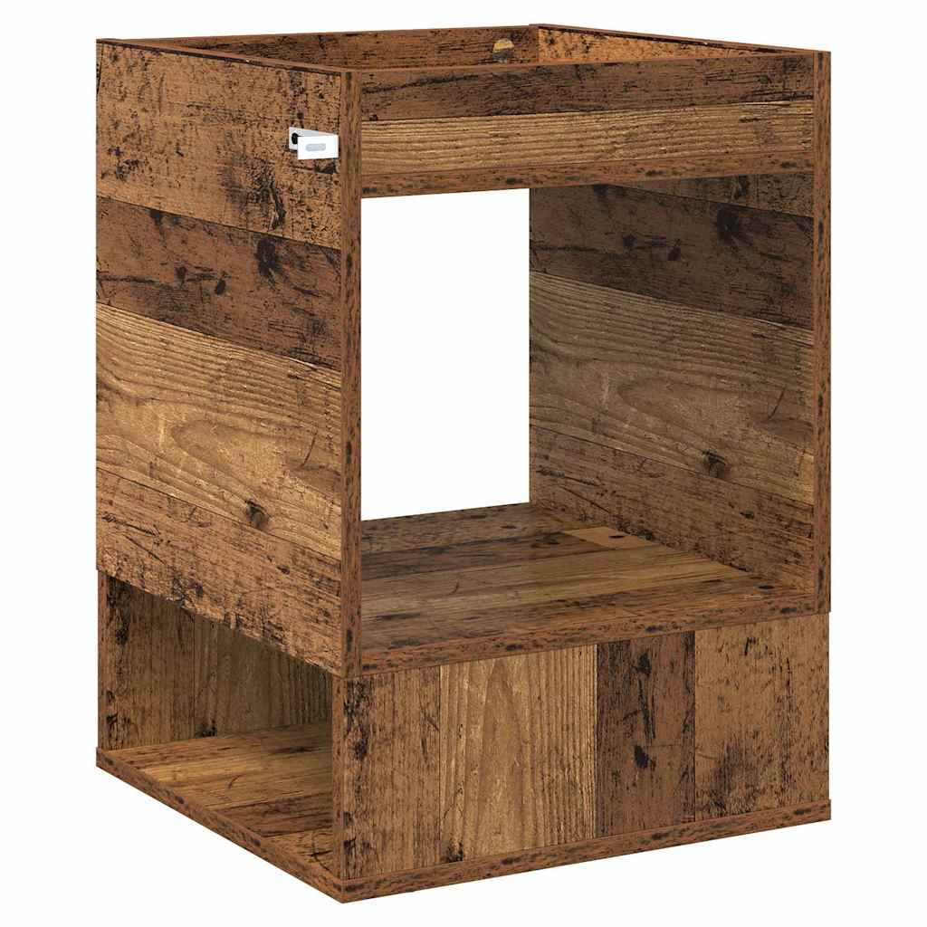 Tavolino Legno vecchio 40 x 40 x 56 cm Legno multistrato | homemem39