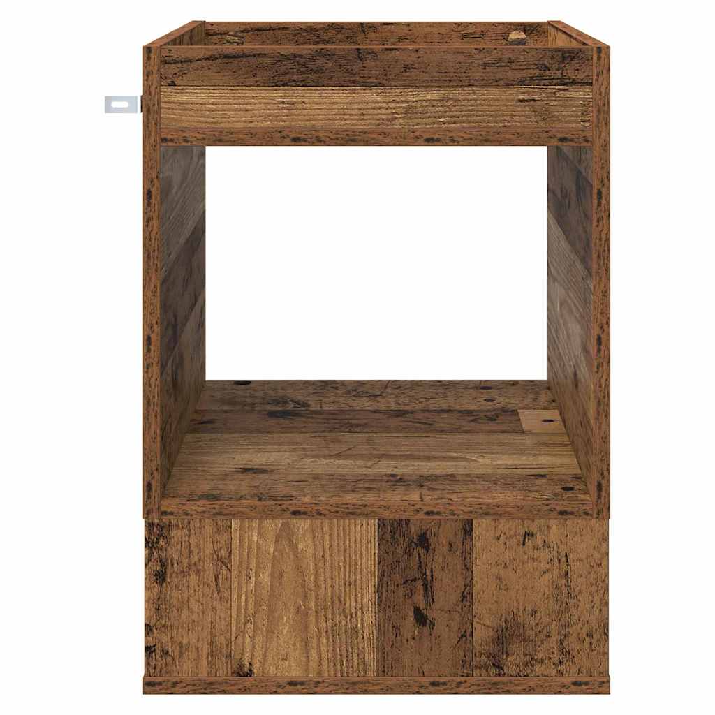 Tavolino Legno vecchio 40 x 40 x 56 cm Legno multistrato | homemem39