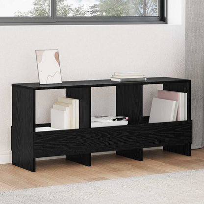 Scaffale per riviste Rovere Nero 102 x 30 x 45 cm