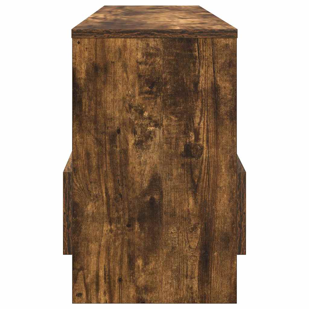 Scaffale per riviste Rovere fumé 102 x 30 x 45 cm