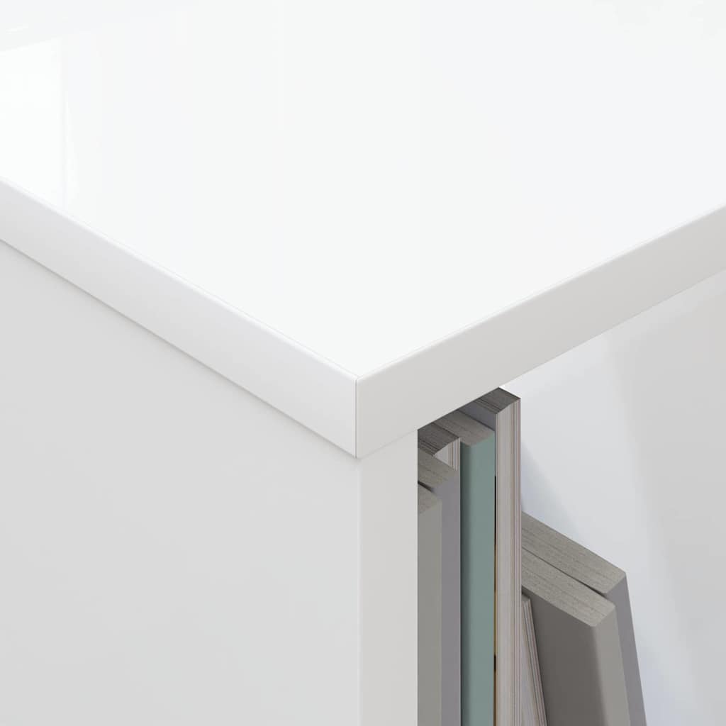 Scaffale per riviste 2 pcs Bianco 35 x 30 x 45 cm