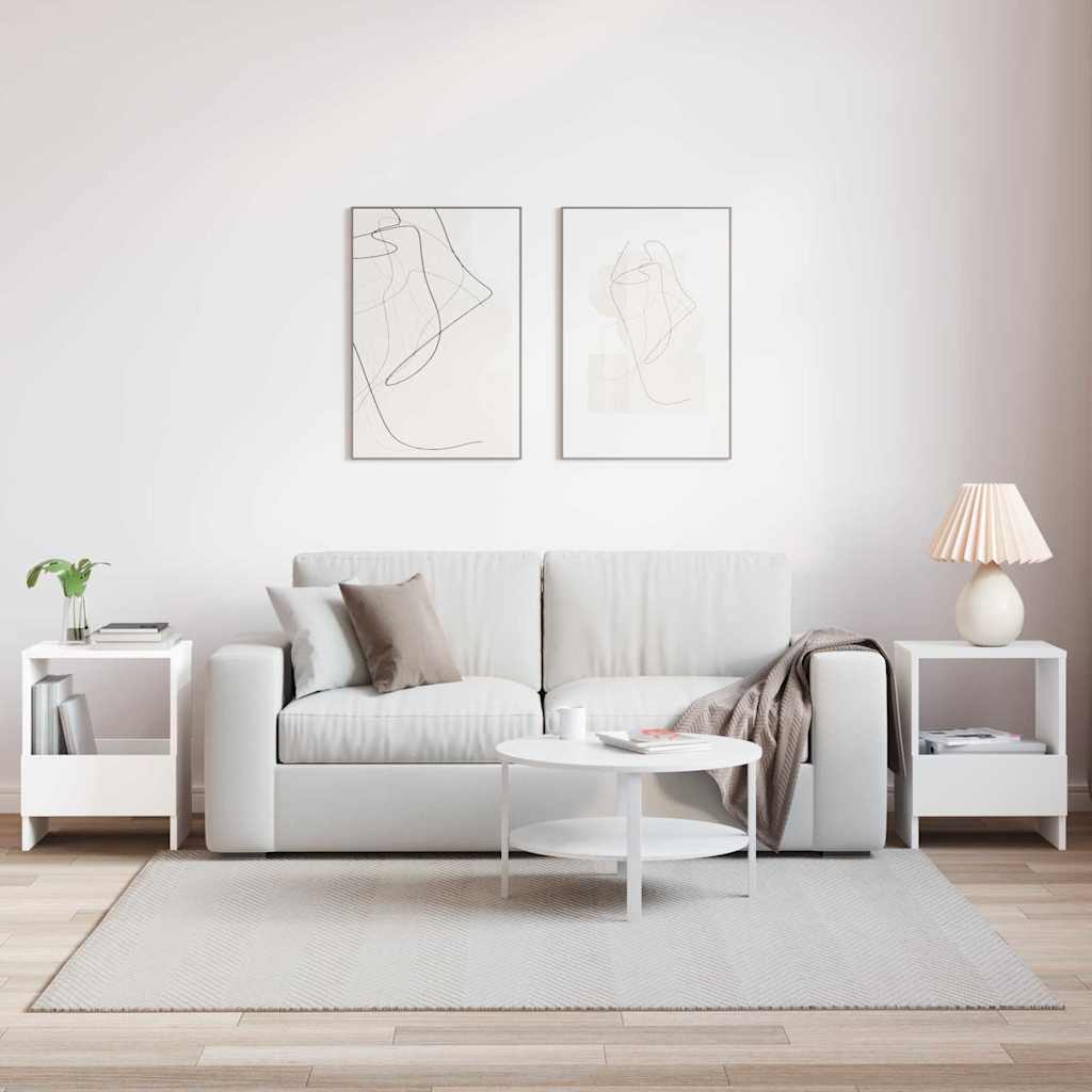 Scaffale per riviste 2 pcs Bianco 35 x 30 x 45 cm