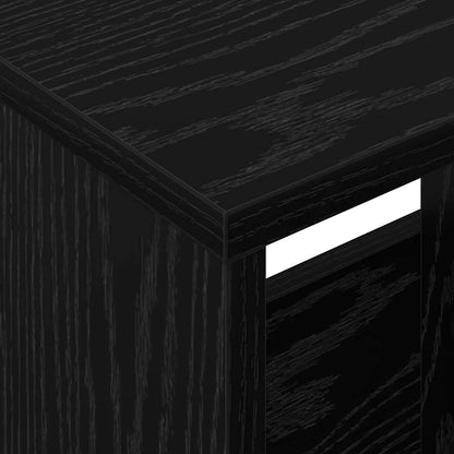 Scaffale per riviste Rovere Nero 35 x 30 x 45 cm