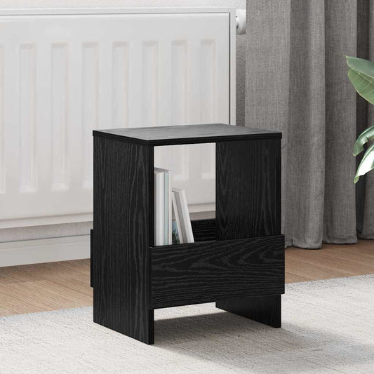 Scaffale per riviste 2 pcs Rovere Nero 35 x 30 x 45 cm