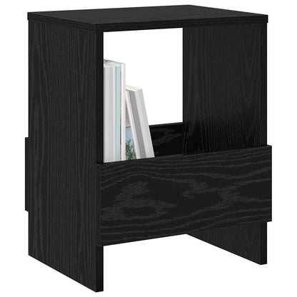 Scaffale per riviste 2 pcs Rovere Nero 35 x 30 x 45 cm