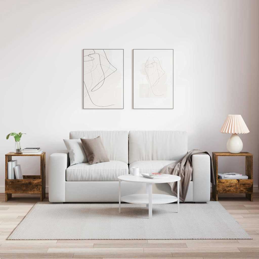 Scaffale per riviste 2 pcs Rovere fumé 35 x 30 x 45 cm