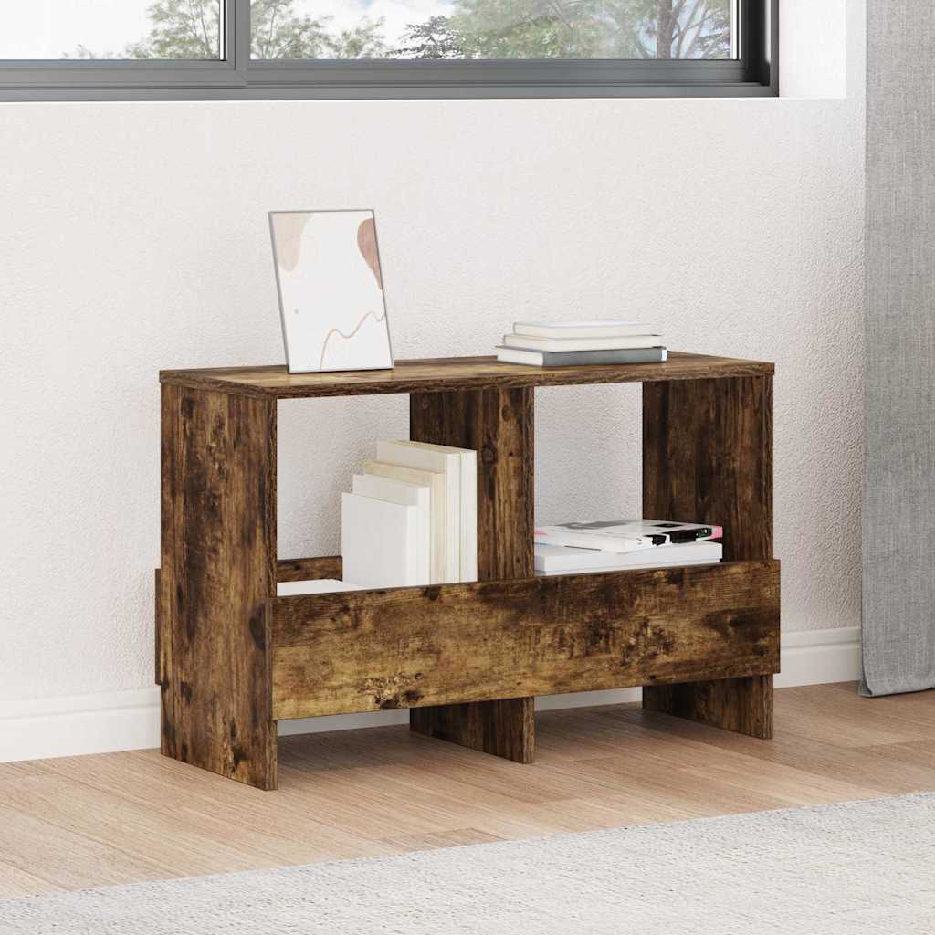 Scaffale per riviste Rovere fumé 68,5 x 30 x 45 cm