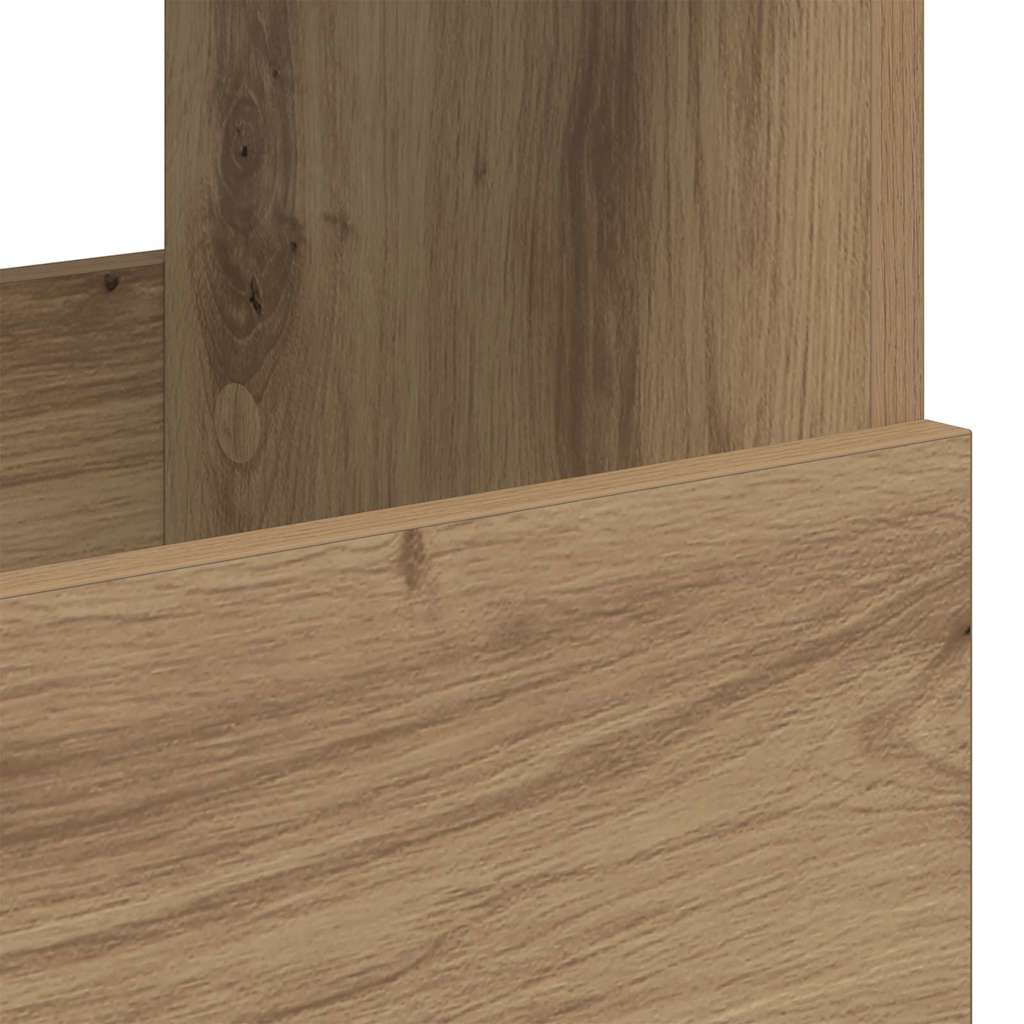 Scaffale per riviste Rovere artigianale 68,5 x 30 x 45 cm