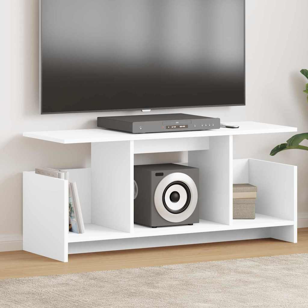Supporto TV Bianco 102 x 35 x 45 cm Legno multistrato