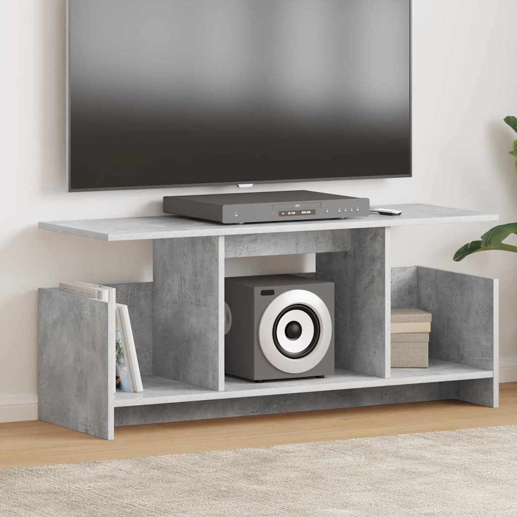 Supporto TV Grigio cemento 102 x 35 x 45 cm Legno multistrato