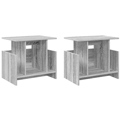 Supporto TV 2 pcs Grigio Sonoma 50 x 35 x 45 cm