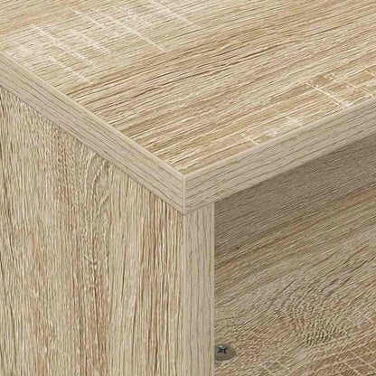 Tavolino con Ruote Rovere Sonoma 50 x 50 x 30 cm
