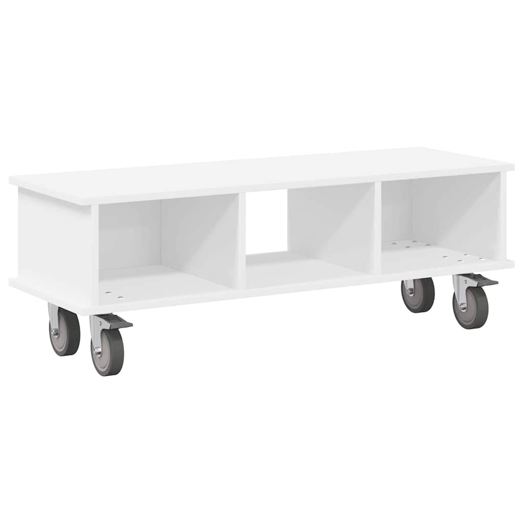 Supporto TV Bianco 100 x 35 x 35 cm Legno multistrato